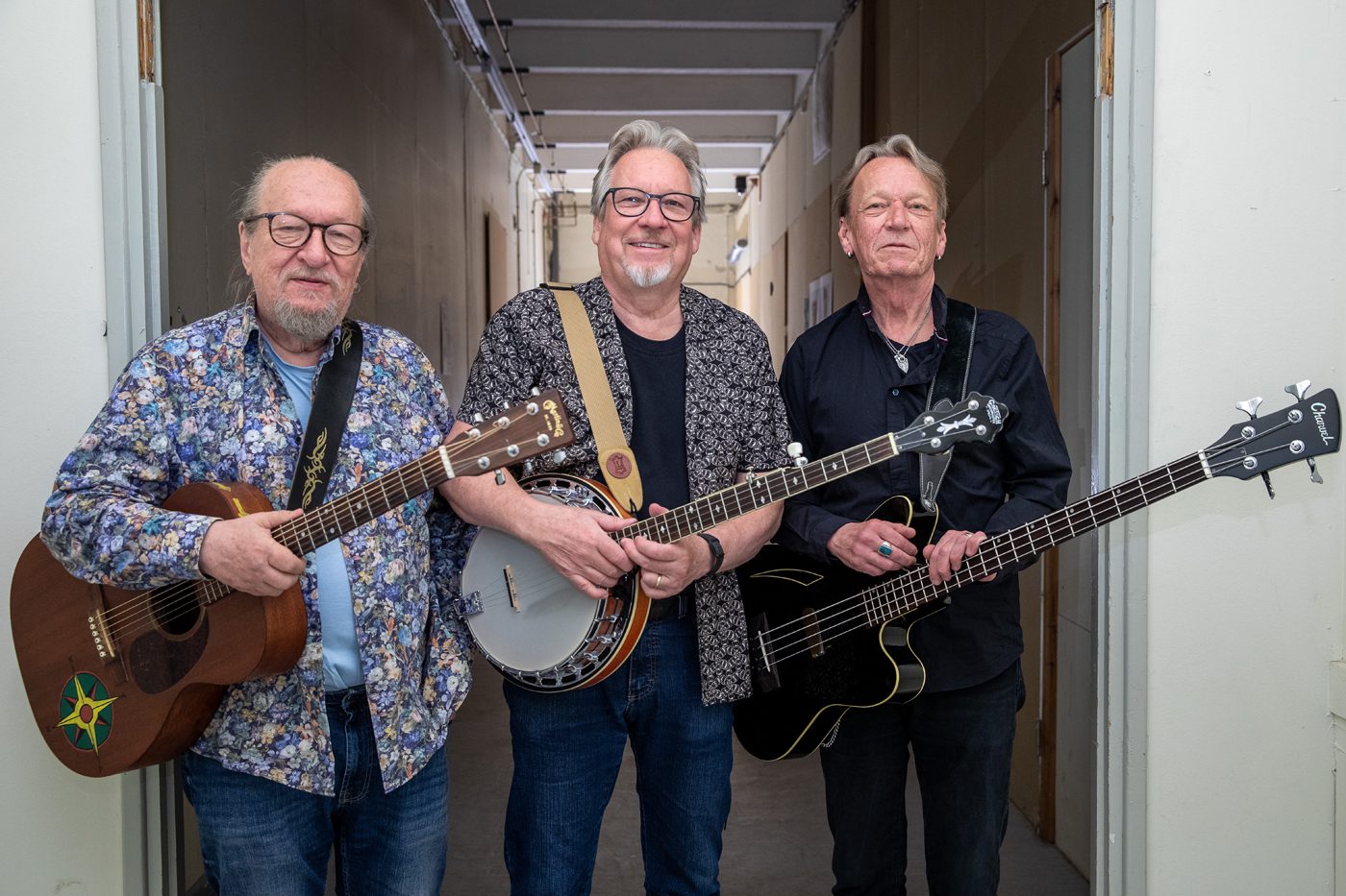 Veljekset Jaakko, Sakari ja Mikko Löytty.