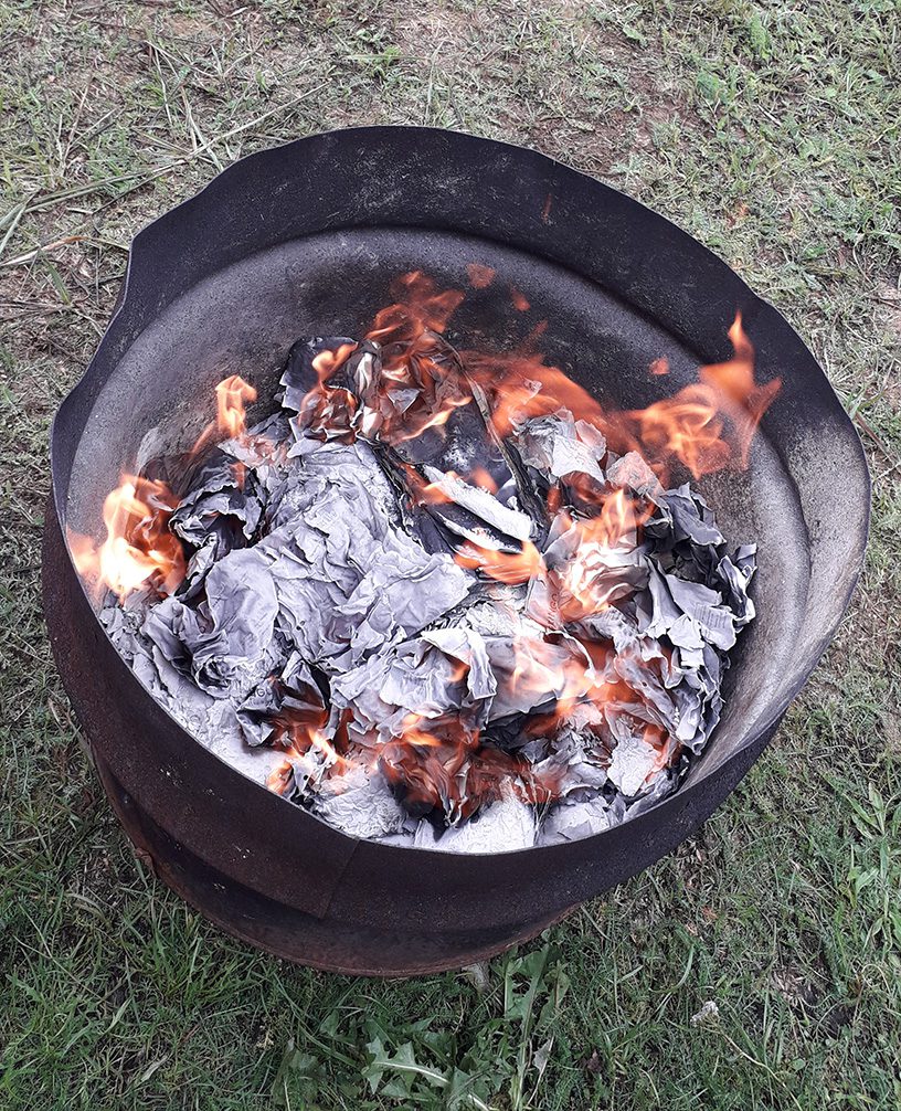 Ashes (work in progress, 1), 2025.