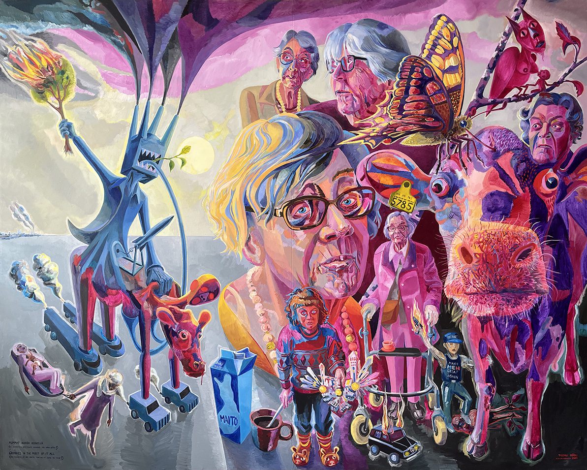 Mummat kaiken keskellä (Hei, lapsuuteni opettajat, kuinkas täs näin kävi?), 2023.